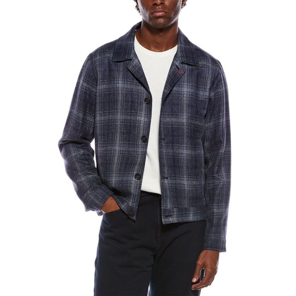 Isaia Mens Sport Jacket, Blue